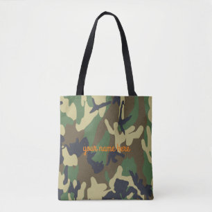 Personalised Camo Tote Bag