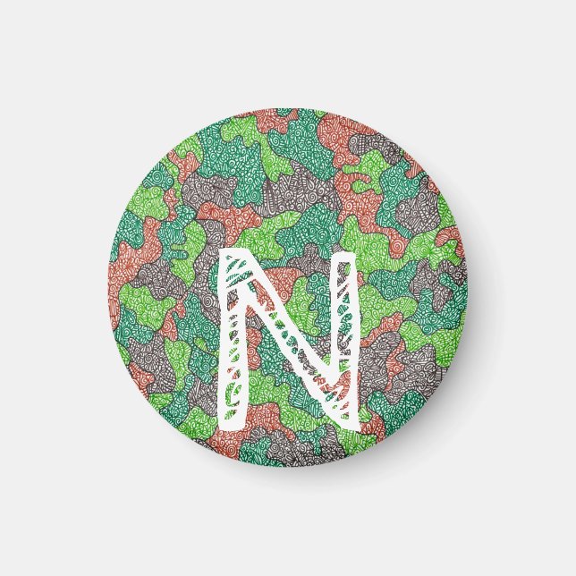 Personalised Camoflauge Magnet (Front)