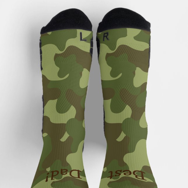 Personalised Camouflage Crew Socks (Top)