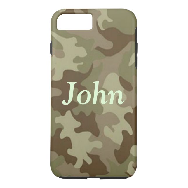 Personalised Camouflage iPhone 7 Case (Back)