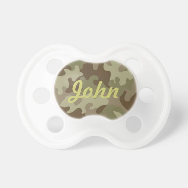 Personalised Camouflage Pacifier (Front)
