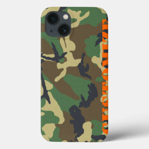 Personalised Camouflage Print iPhone 13 Case