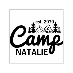 Personalised Camp Bach Bachelorette Party Custom Self-inking Stamp