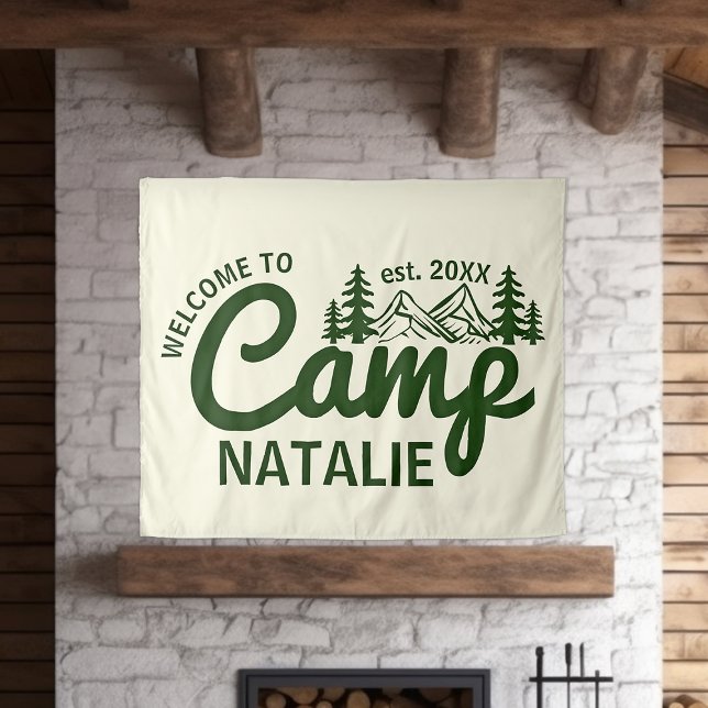 Personalised Camp Bach Bachelorette Party Custom Tapestry (Creator Uploaded)