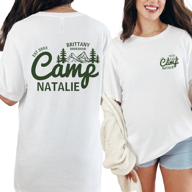 Personalised Camp Bach Bachelorette Party Custom Tri-Blend Shirt (Creator Uploaded)
