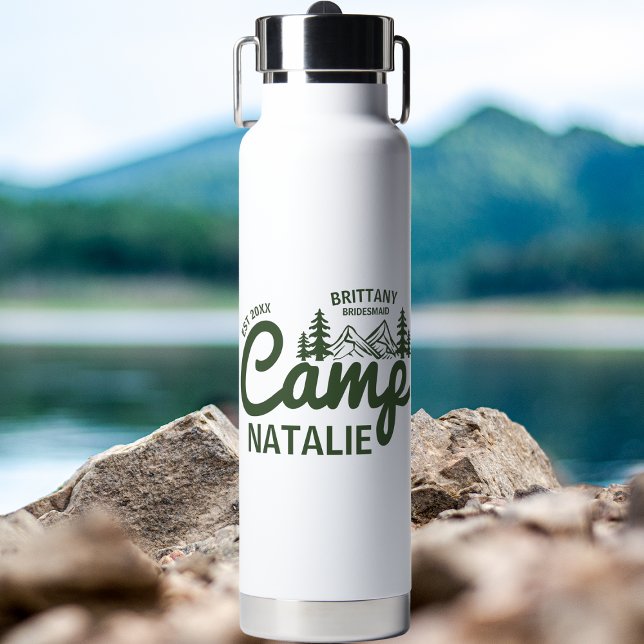 Personalised Camp Bach Bachelorette Party Custom Water Bottle (Creator Uploaded)