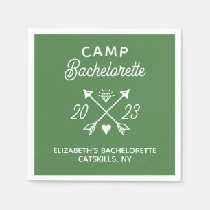 Personalised Camp Bachelorette Napkin
