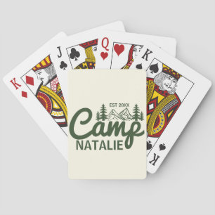 Personalised Camp Bachelorette Party Bridesmaids Playing Cards