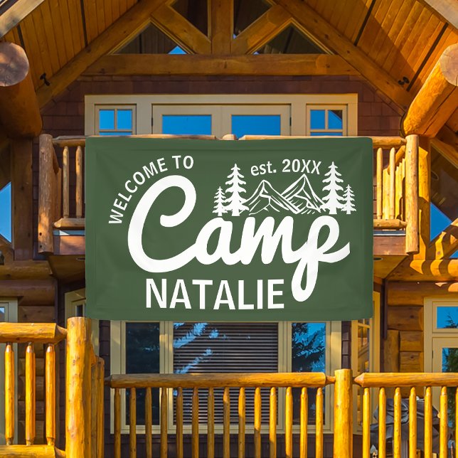 Personalised Camp Bachelorette Party Cool Welcome Banner (Creator Uploaded)