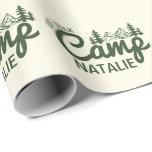 Personalised Camp Bachelorette Party Customised Wrapping Paper<br><div class="desc">Add a personalised touch to your celebration with this Personalised Camp Bachelorette Party Customised Wrapping Paper. Designed to match your "Last Trail Before the Veil" theme, this wrapping paper is perfect for glamping getaways, mountain adventures, or rustic bachelorette celebrations. Whether you're wrapping bridesmaid gifts, party favours, or special keepsakes, this...</div>