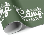 Personalised Camp Bachelorette Party Customised Wrapping Paper<br><div class="desc">Wrap your camp bachelorette party gifts in style with this Personalised Camp Bachelorette Party Customised Wrapping Paper. Perfect for celebrating the "Last Trail Before the Veil, " this unique gift wrap brings a fun and cohesive touch to your glamping-inspired event. Whether you’re packing party favours, bridesmaid gifts, or decorations, this...</div>