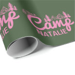 Personalised Camp Bachelorette Party Customised Wrapping Paper<br><div class="desc">Celebrate the spirit of adventure with our Personalised Camp Bachelorette Party Customised Wrapping Paper. Designed for the outdoor-loving bride-to-be, this wrapping paper combines rustic camp charm with a personalised touch to set the perfect tone for your celebration. Its unique design captures the essence of a campfire night under the stars,...</div>