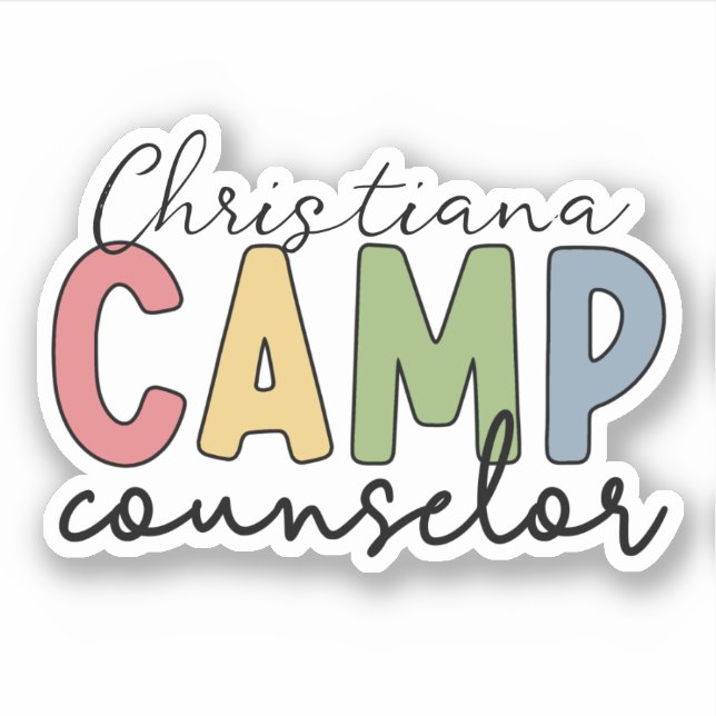 Personalised Camp Counsellor Gifts (Front)