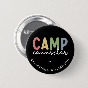 Personalised Camp Counsellor Gifts 6 Cm Round Badge