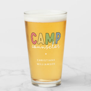 Personalised Camp Counsellor Gifts Glass
