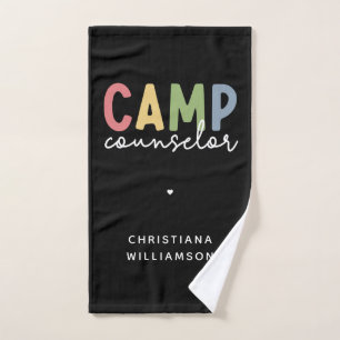 Personalised Camp Counsellor Gifts Hand Towel