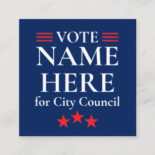 Personalised Campaign Election Enclosure Card