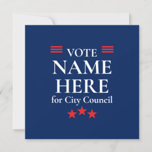 Personalised Campaign Election Invitation