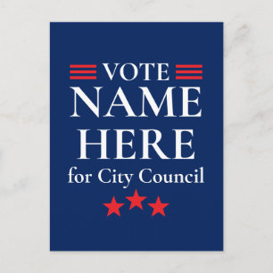 Personalised Campaign Election Postcard
