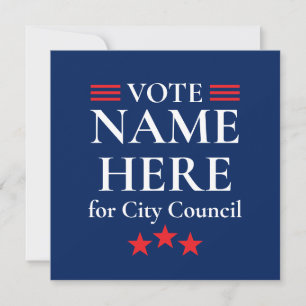 Personalised Campaign Election Save The Date