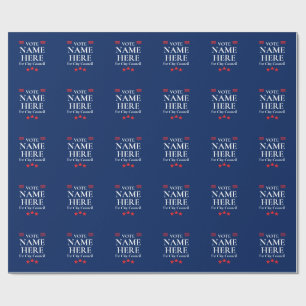 Personalised Campaign Election Wrapping Paper