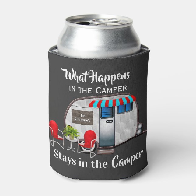 Personalised Camper Can Cooler (Can Front)
