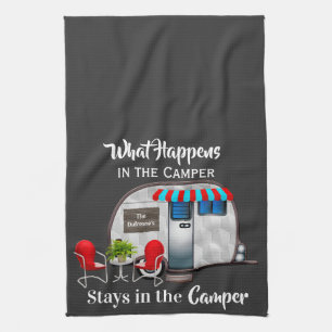 Personalised Camper Kitchen Towel