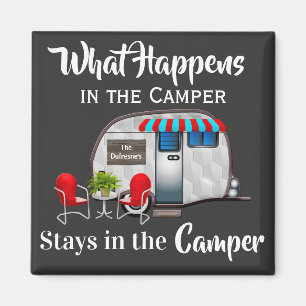 Personalised Camper Magnet