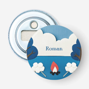 Personalised Campfire Smores Camping Outdoor Bottle Opener