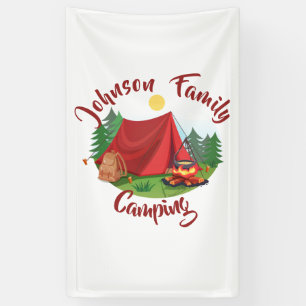 Personalised camping  banner