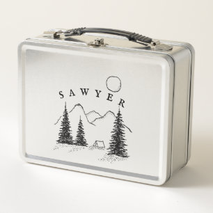 Personalised Camping Boy's Lunchbox - Stainless