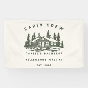 Personalised Camping Weekend Bachelor Party Banner