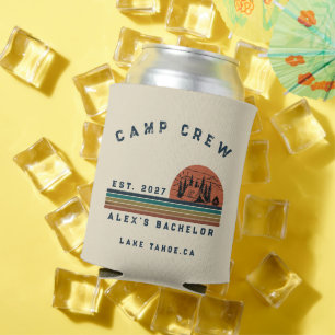 Personalised Camping Weekend Bachelor Party Can Cooler