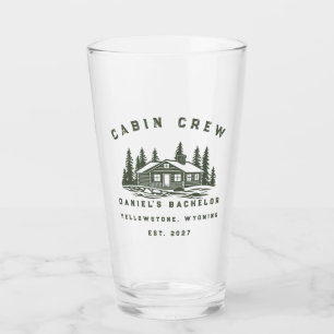 Personalised Camping Weekend Bachelor Party Glass
