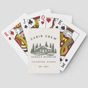 Personalised Camping Weekend Bachelor Party Playing Cards