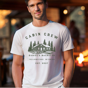 Personalised Camping Weekend Bachelor Party T-Shirt