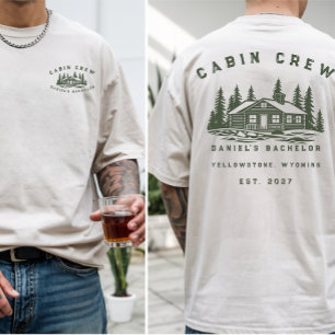 Personalised Camping Weekend Bachelor Party T-Shirt