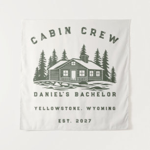 Personalised Camping Weekend Bachelor Party Tapestry
