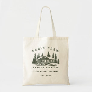 Personalised Camping Weekend Bachelor Party Tote Bag