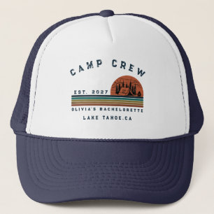 Personalised Camping Weekend Bachelorette Party Trucker Hat