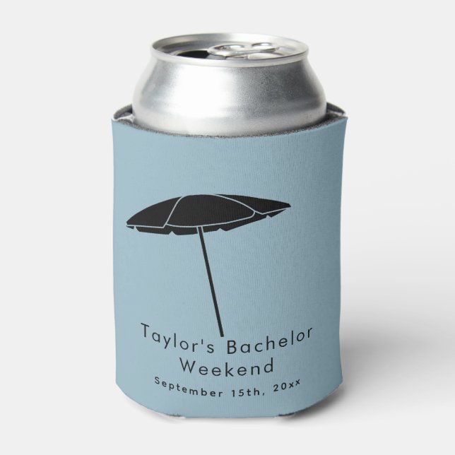 Personalised Can Cooler | Bachelor Beach Weekend (Can Front)