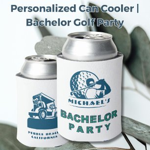 Personalised Can Cooler   Bachelor Golf Party