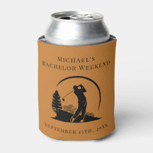 Personalised Can Cooler   Bachelor Golf Weekend