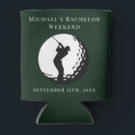 Personalised Can Cooler | Bachelor Golf Weekend<br><div class="desc">Personalised Can Cooler | Bachelor Golf Weekend Personalised Can Coolers are the perfect keepsakes for your friends to remember your special day. Cheers to a fun and memorable bachelor party! Add your custom wording to this design by using the "Edit this design template" boxes on the right hand side of...</div>