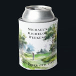 Personalised Can Cooler | Bachelor Golf Weekend<br><div class="desc">Personalised Can Cooler | Bachelor Golf Weekend Personalised Can Coolers are the perfect keepsakes for your friends to remember your special day. Cheers to a fun and memorable bachelor party! Add your custom wording to this design by using the "Edit this design template" boxes on the right hand side of...</div>