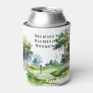 Personalised Can Cooler   Bachelor Golf Weekend