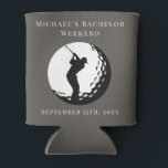 Personalised Can Cooler | Bachelor Golf Weekend<br><div class="desc">Personalised Can Cooler | Bachelor Golf Weekend Personalised Can Coolers are the perfect keepsakes for your friends to remember your special day. Cheers to a fun and memorable bachelor party! Add your custom wording to this design by using the "Edit this design template" boxes on the right hand side of...</div>