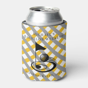 Personalised Can Cooler   Bachelor Golf Weekend