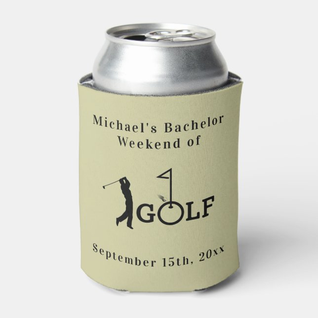 Personalised Can Cooler | Bachelor Golf Weekend (Can Front)