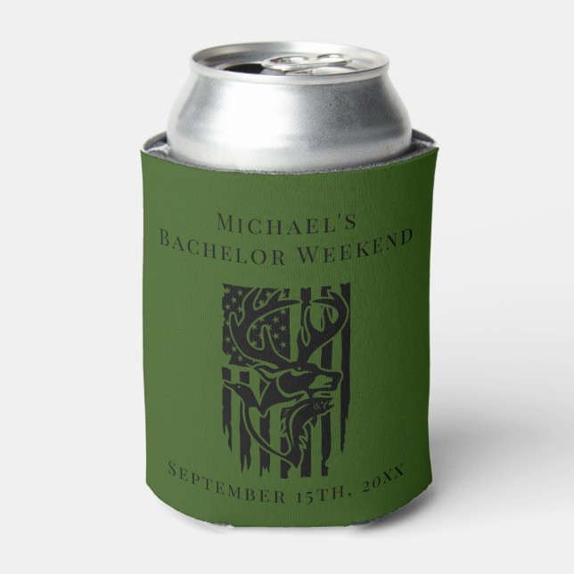 Personalised Can Cooler | Bachelor Hunting Weekend (Can Front)